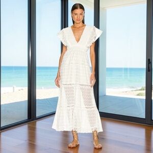 New! WAIMARI Florence Dress White